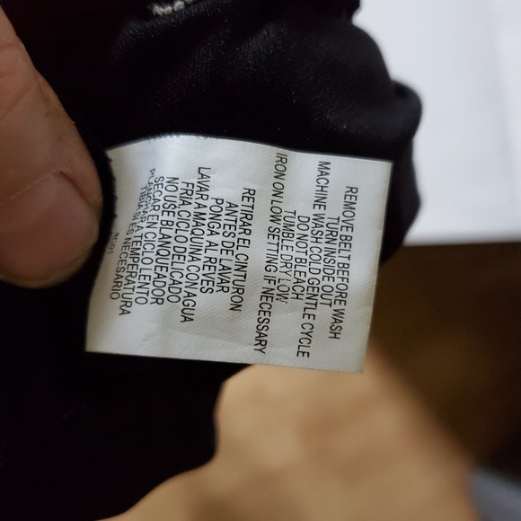 A Luxology Women's Dress Animal Print Career Evening Old Money Belted  S - Picture 10 of 12